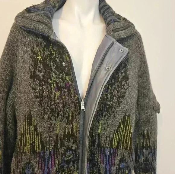 Baghins Knit Wear Wool Mohair Blend Reversible Knitted EUC Size Large - Picture 2 of 16